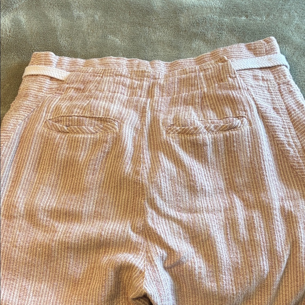Free People Pink Ribbed Drawstring Cropped Pants - Picture 8 of 16